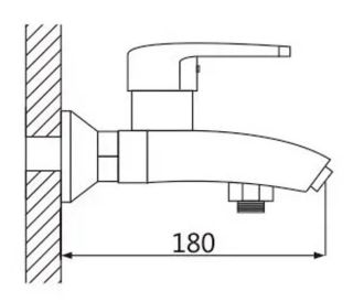Смеситель для ванны Shevanik S5002 хром